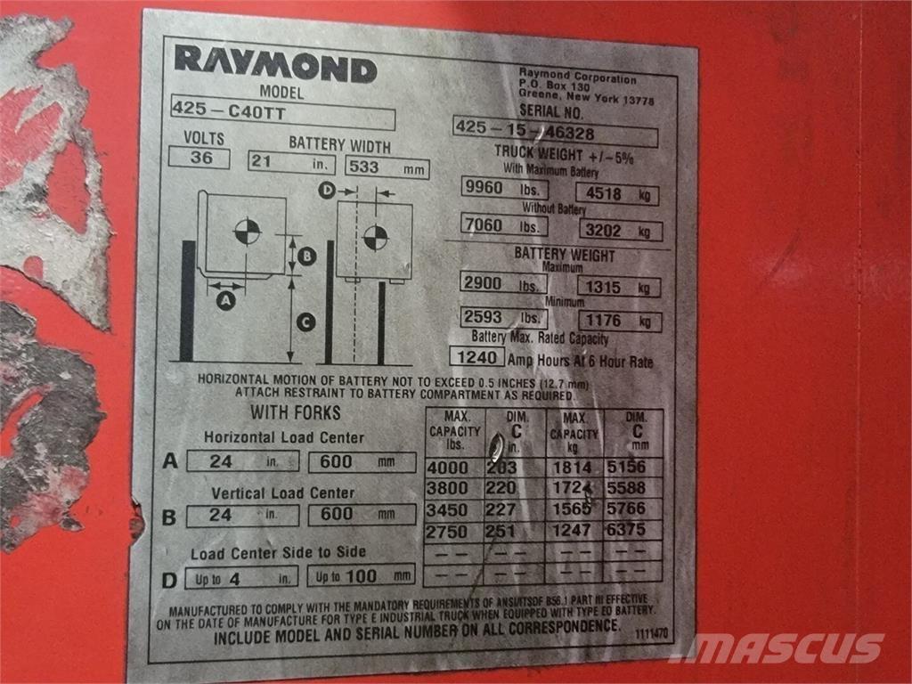 Raymond 425-C40TT Ostalo za građevinarstvo