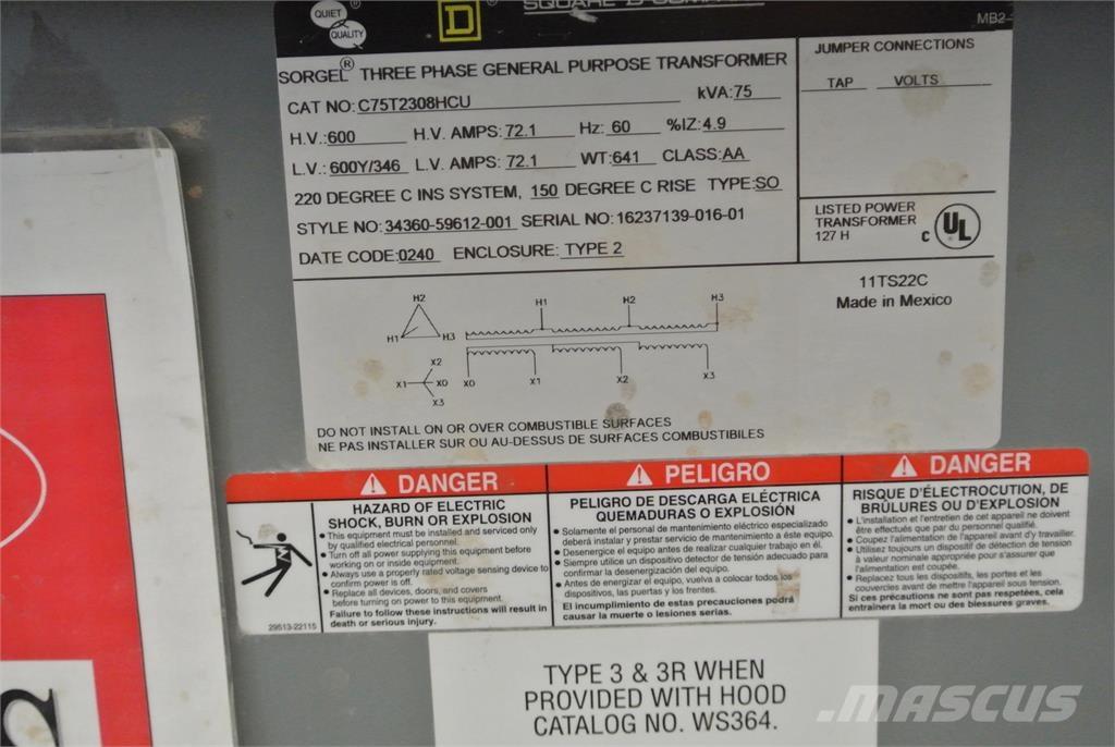  SQUARE D C75T2308HCU Ostalo za građevinarstvo
