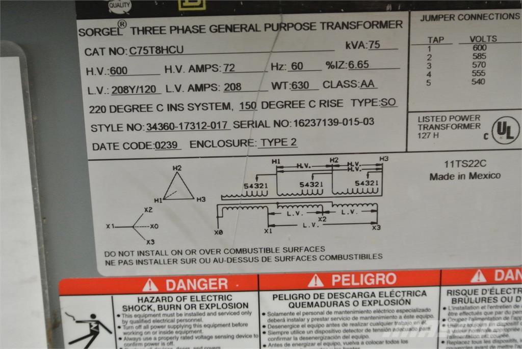  SQUARE D C75T8HCU Ostalo za građevinarstvo