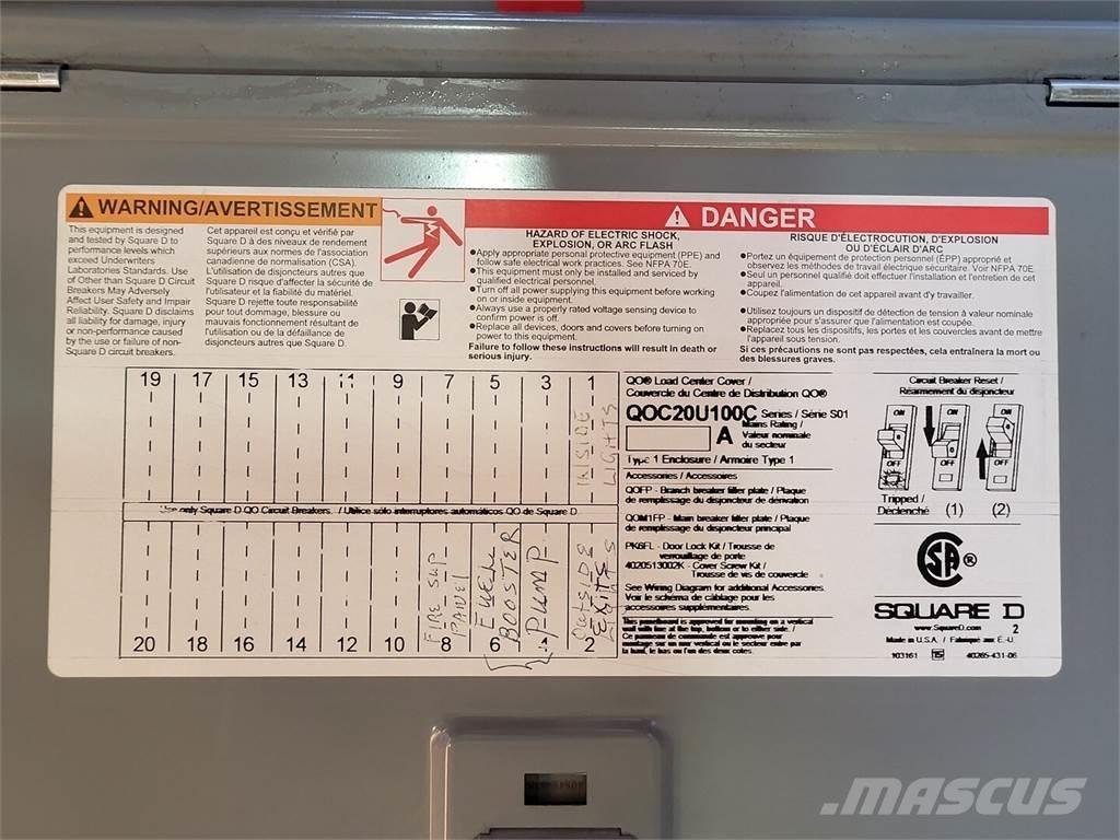  SQUARE D QOC20U100C Ostalo za građevinarstvo