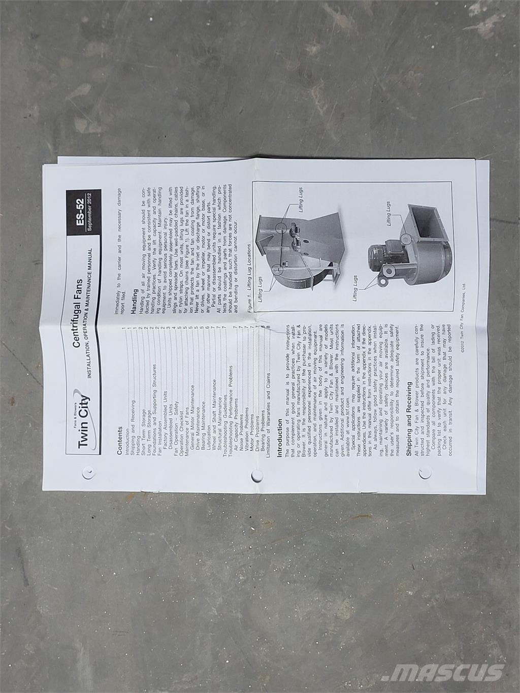  TWIN CITY FAN RBO-SW Ostale komponente za građevinarstvo