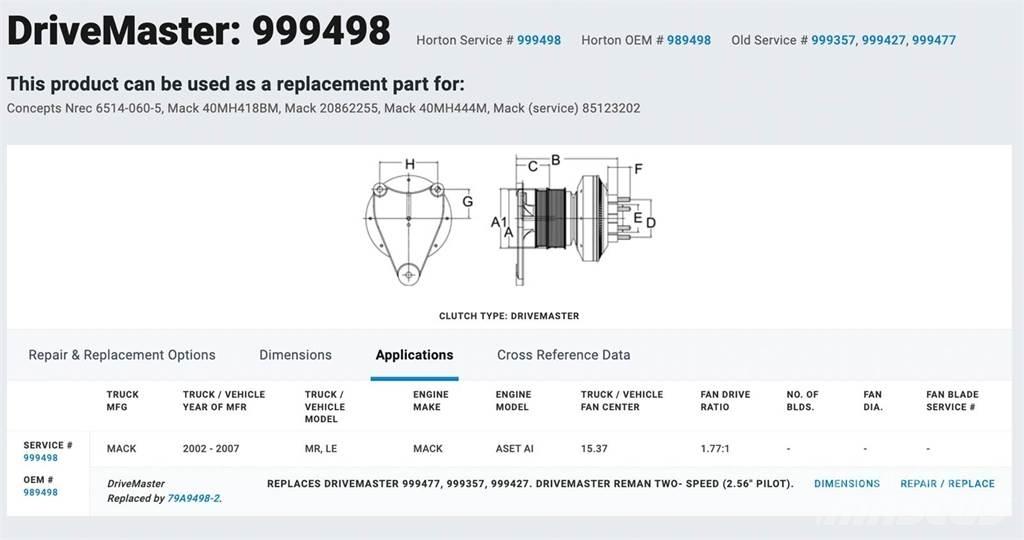 Mack AI Ostale kargo komponente