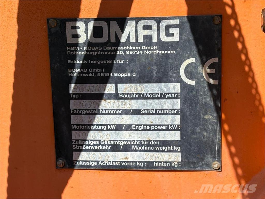 Bomag BG 110 TA Grejderi