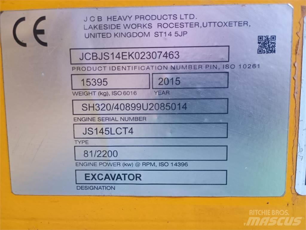 JCB JS 145 Bageri guseničari