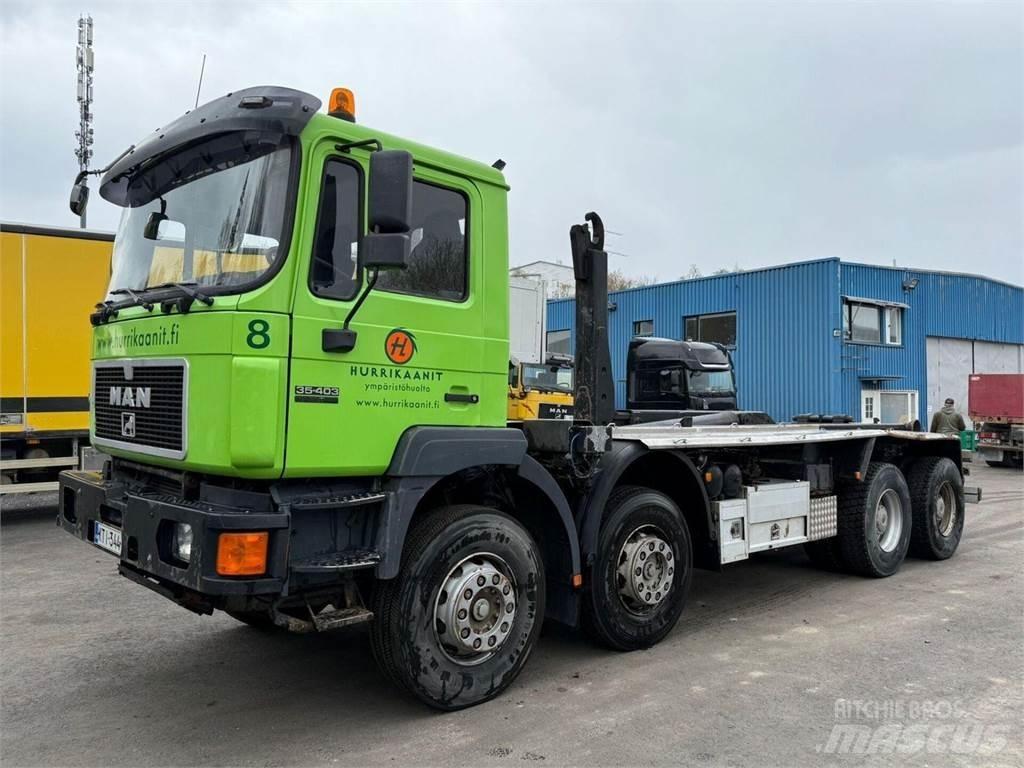 MAN 35.403 8X4 Rol kiper kamioni sa kukom za podizanje tereta