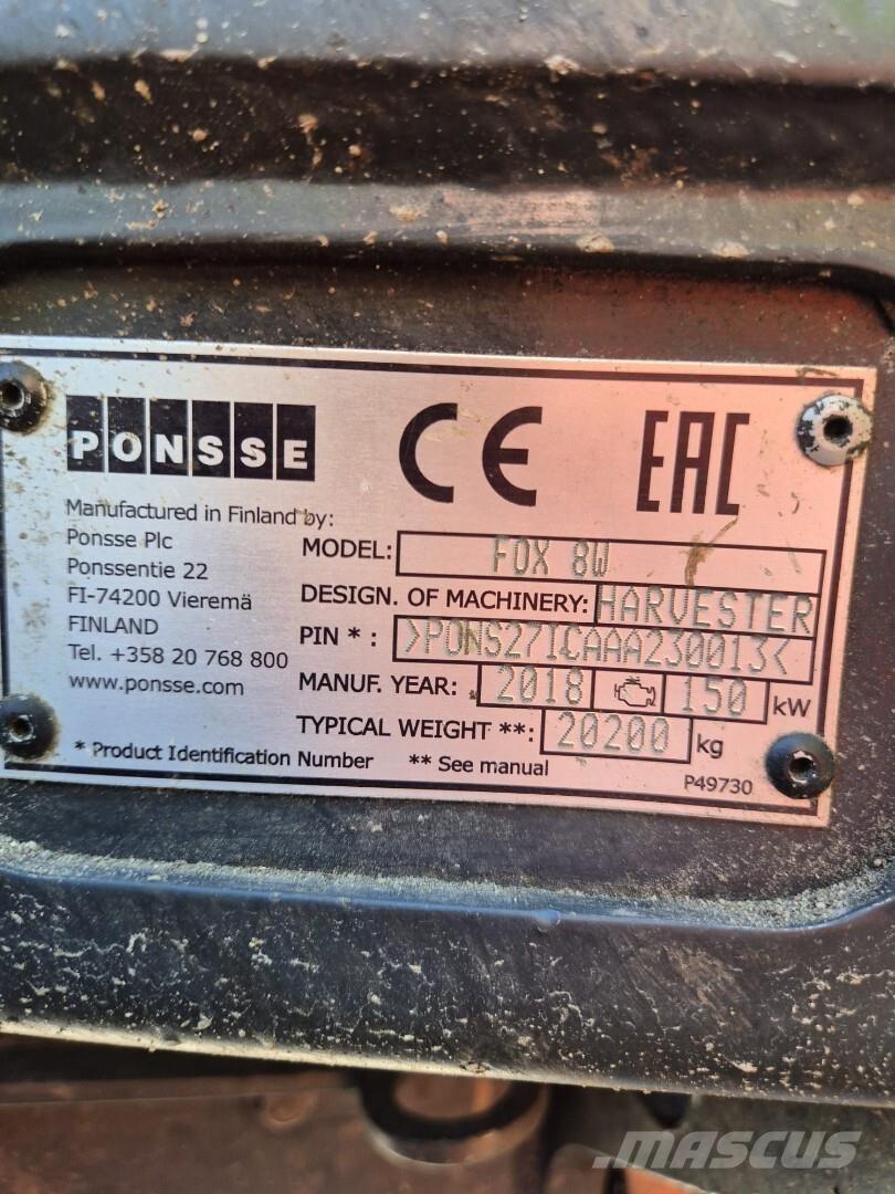 Ponsse Fox 8W Harversteri