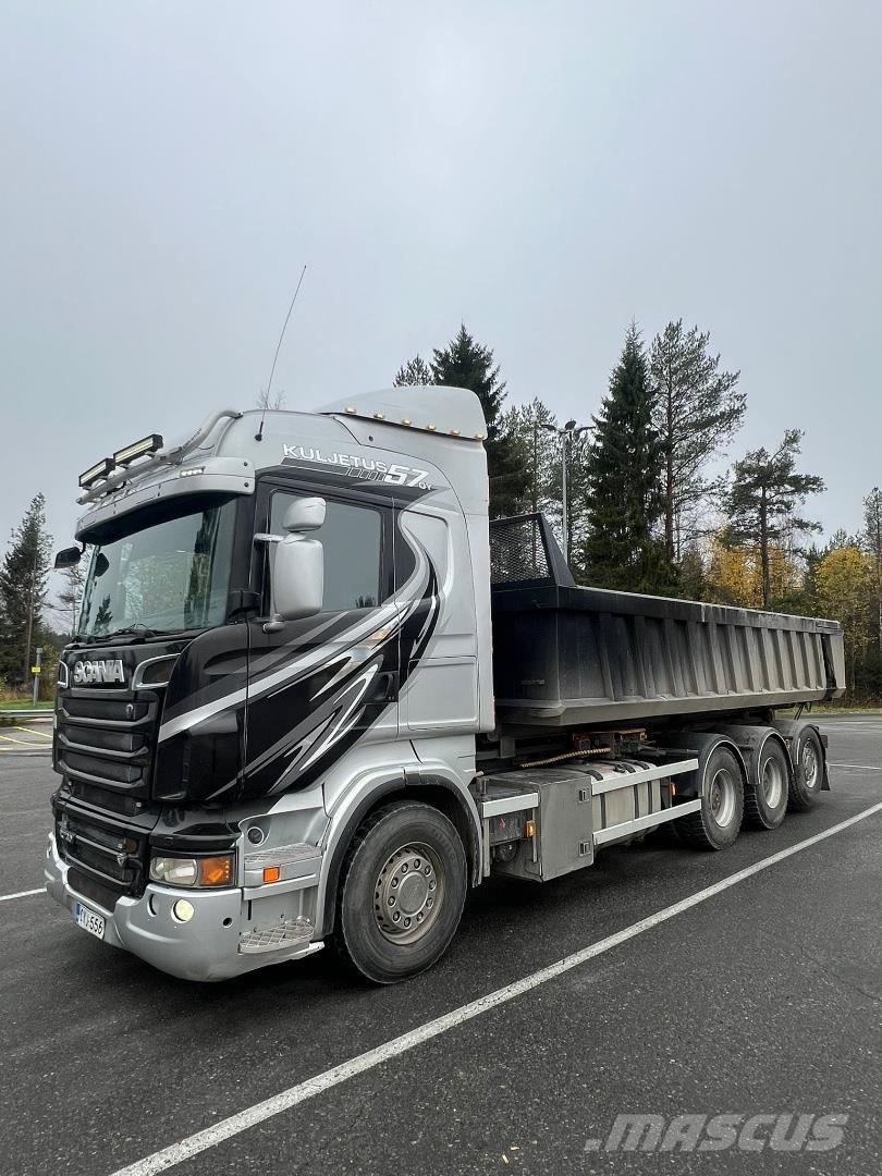 Scania R730 Rol kiper kamioni sa kukom za podizanje tereta