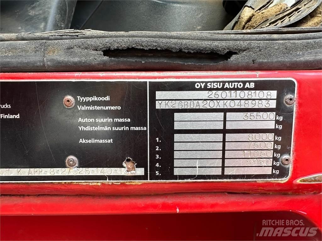 Sisu E14 8x2 Rol kiper kamioni sa kukom za podizanje tereta