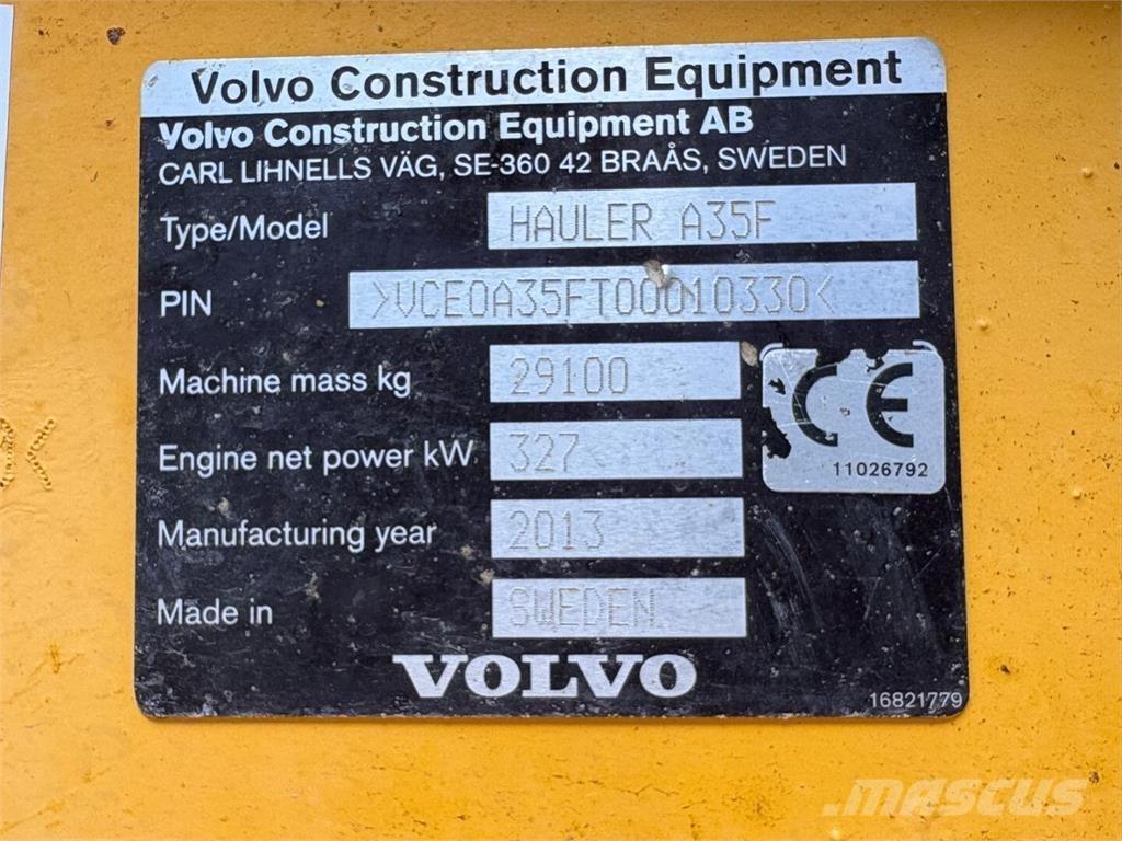 Volvo A 35 F Zglobni damperi