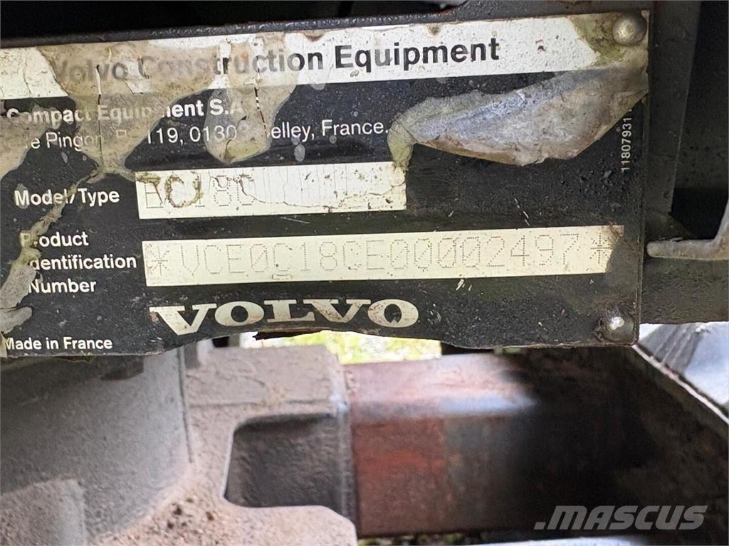 Volvo EC 18 C Mini bageri < 7t