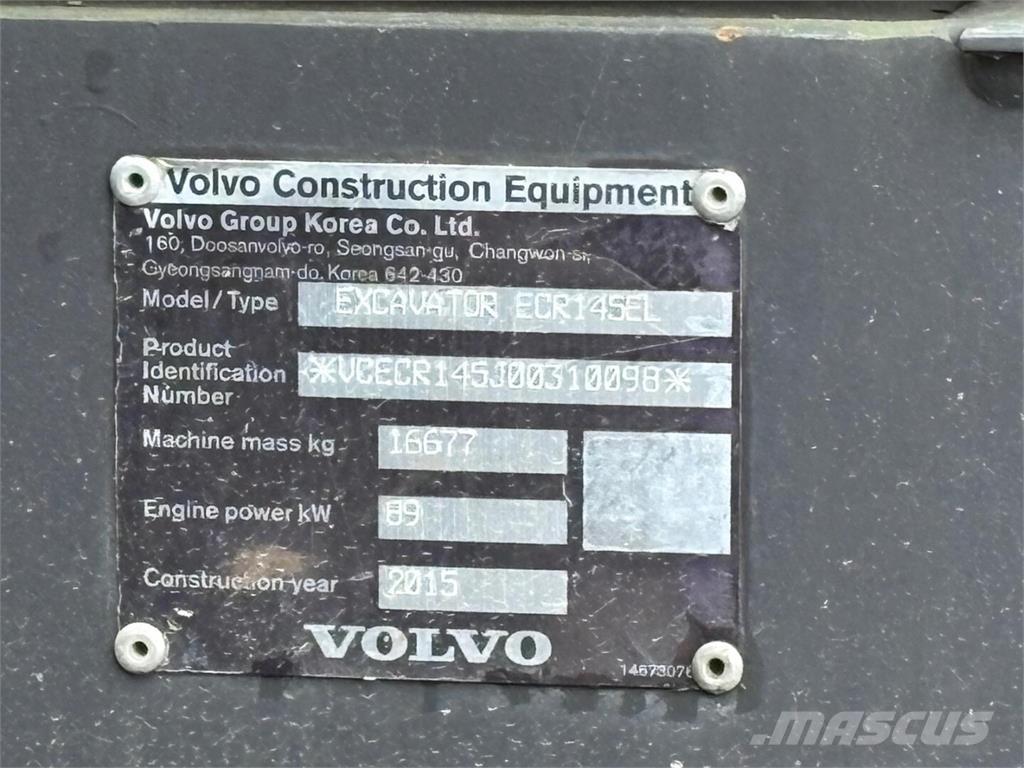 Volvo ECR 145 EL Bageri guseničari