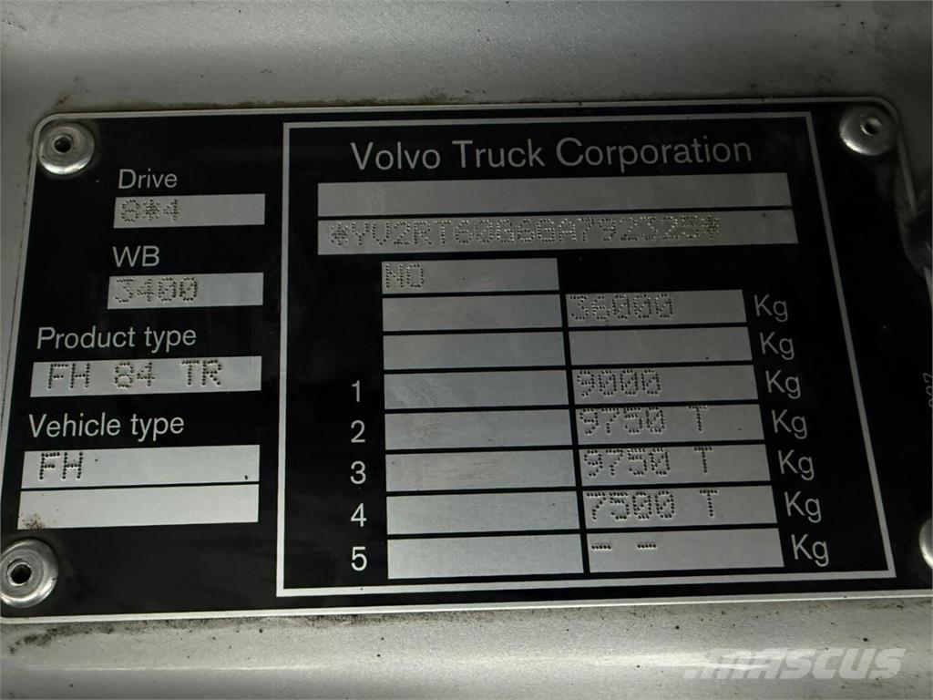 Volvo Fh13 540 Rol kiper kamioni sa kukom za podizanje tereta