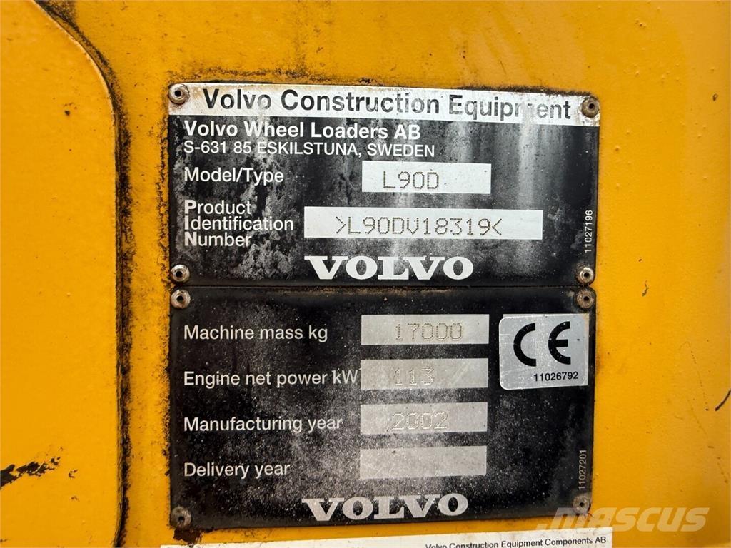 Volvo L90D Utovarivači na točkove