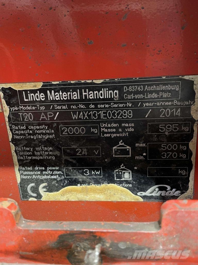 Linde T20AP-131 Nisko podizni električni viljuškar