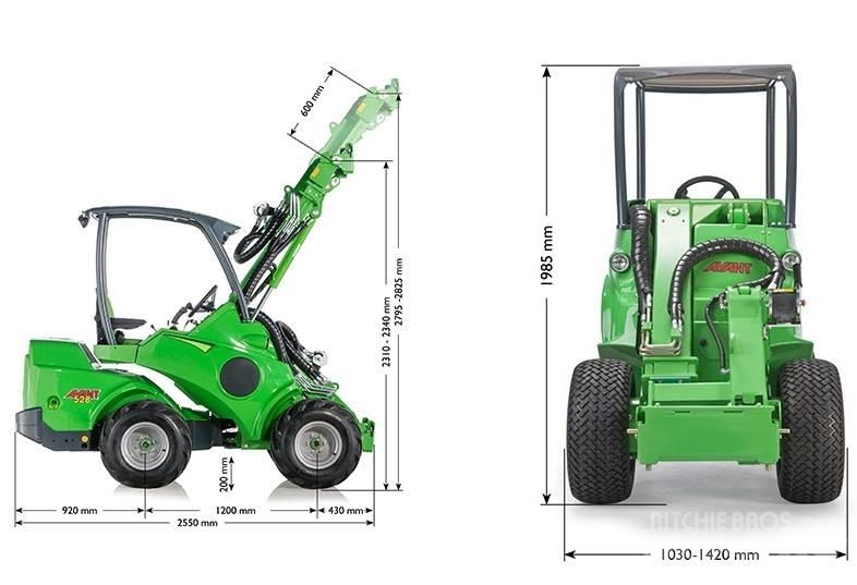 Avant 528 Skid steer mini utovarivači