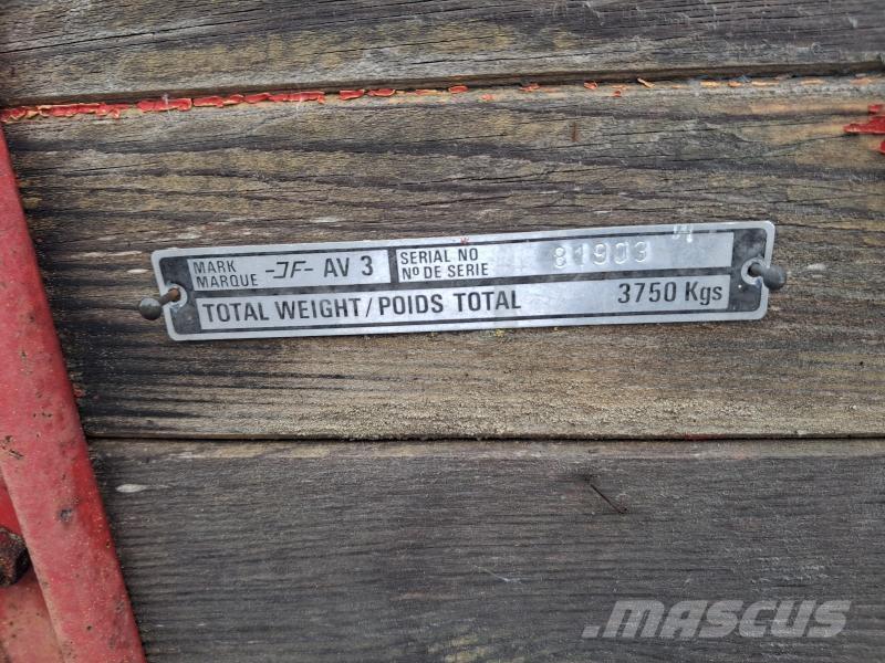 JF AV 3 GÖDSELVAGN Prikolice za opštu namenu