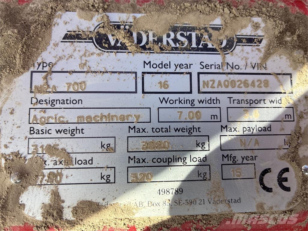 Väderstad NZA 800 HARV Drljače