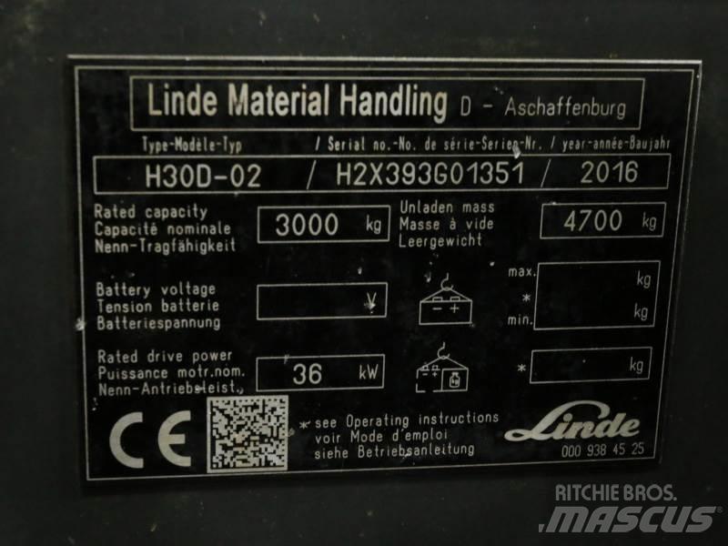 Linde H30D-02 393 Dizelski viljuškari