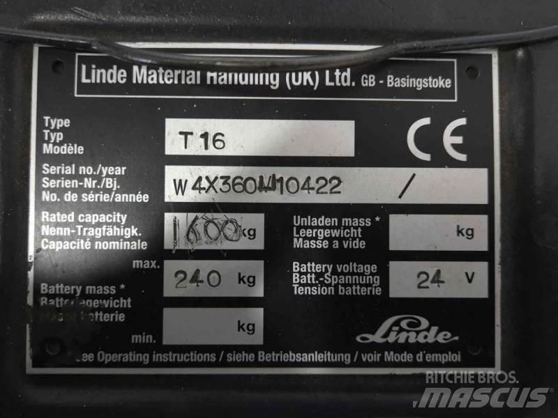 Linde T16 Ručni paletar