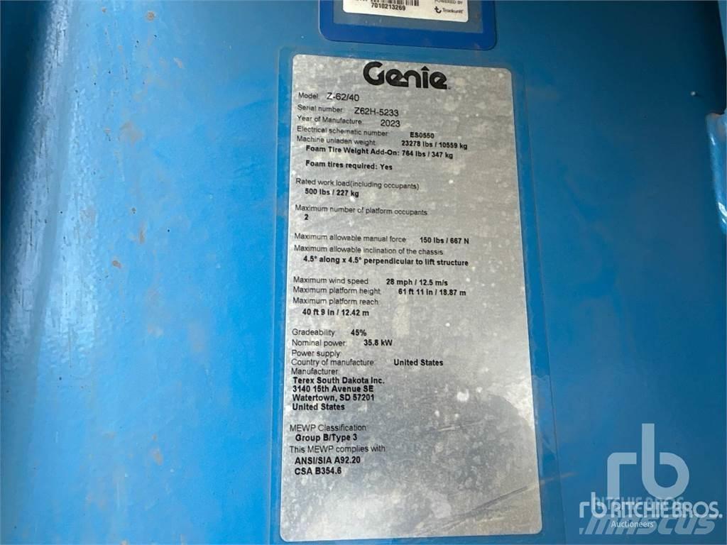 Genie Z62-40 Zglobne podizne platforme