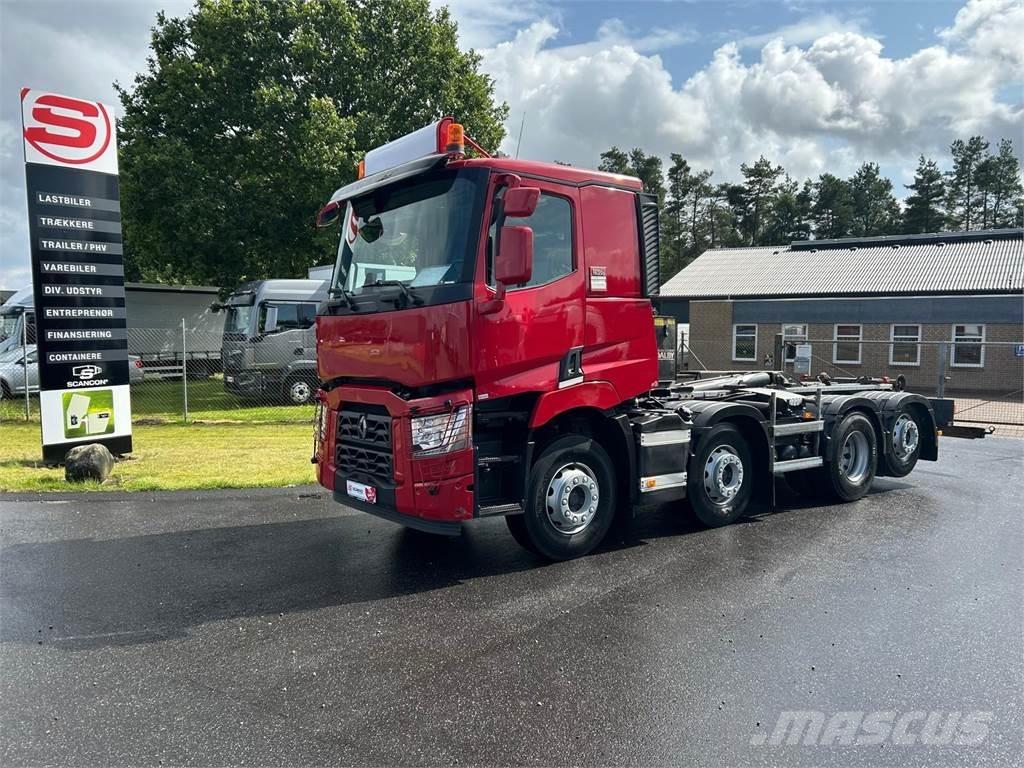 Renault CM 430 Rol kiper kamioni sa kukom za podizanje tereta