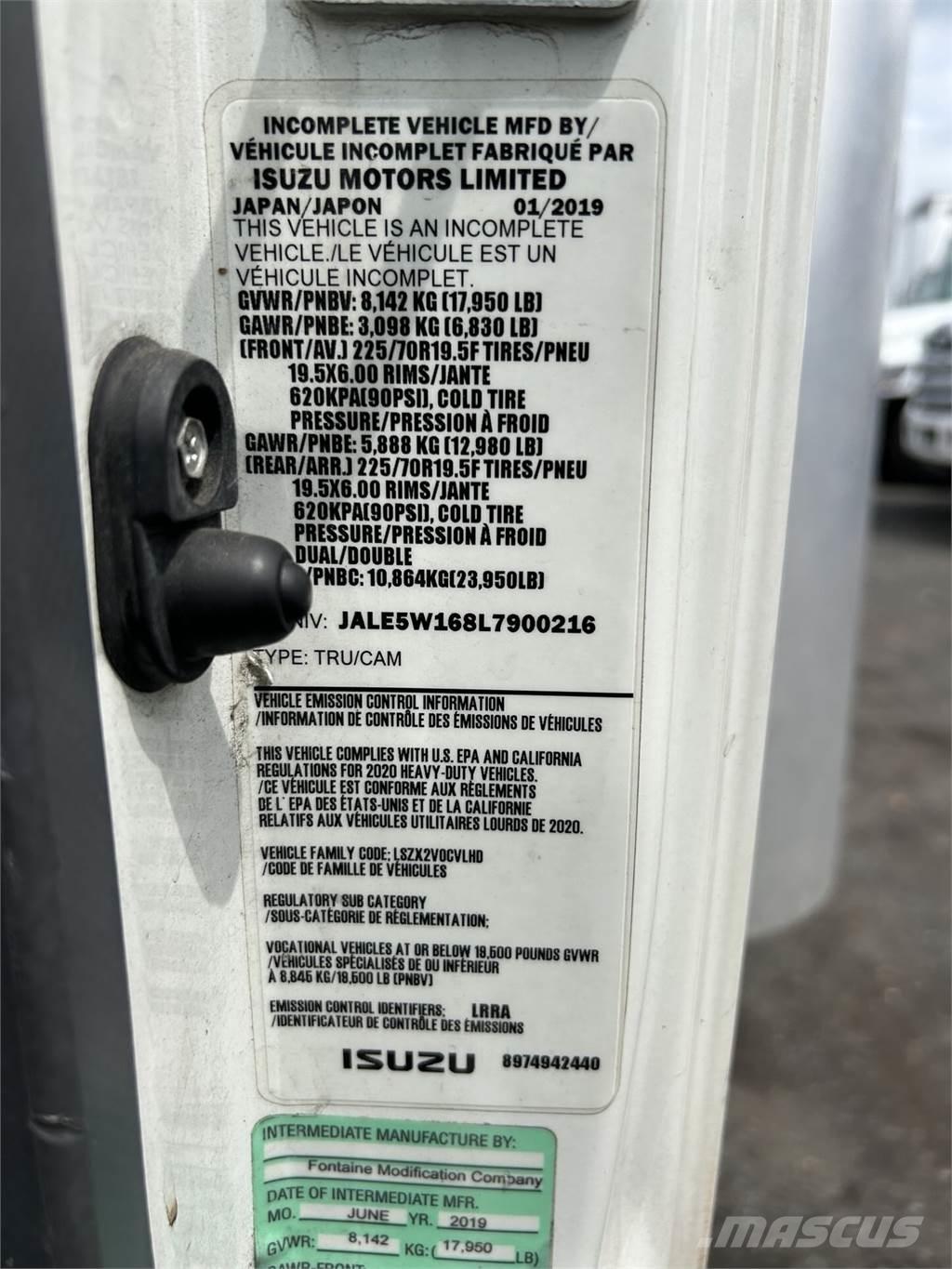 Isuzu NQR Sanduk kamioni