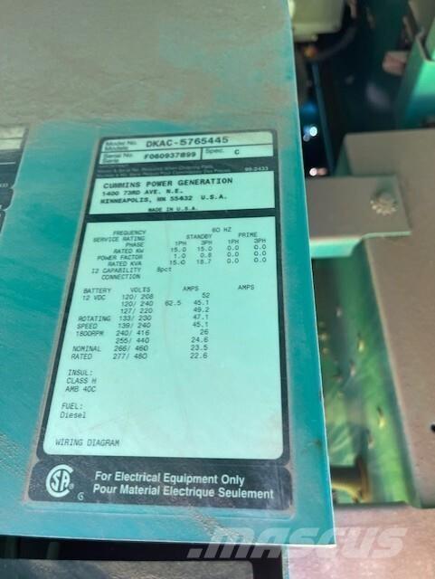 Onan 15kW Dizel generatori