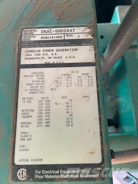 Onan 15kW Dizel generatori