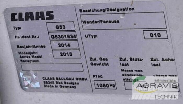 CLAAS VOLTO 800 Okretači i sakupljači sena