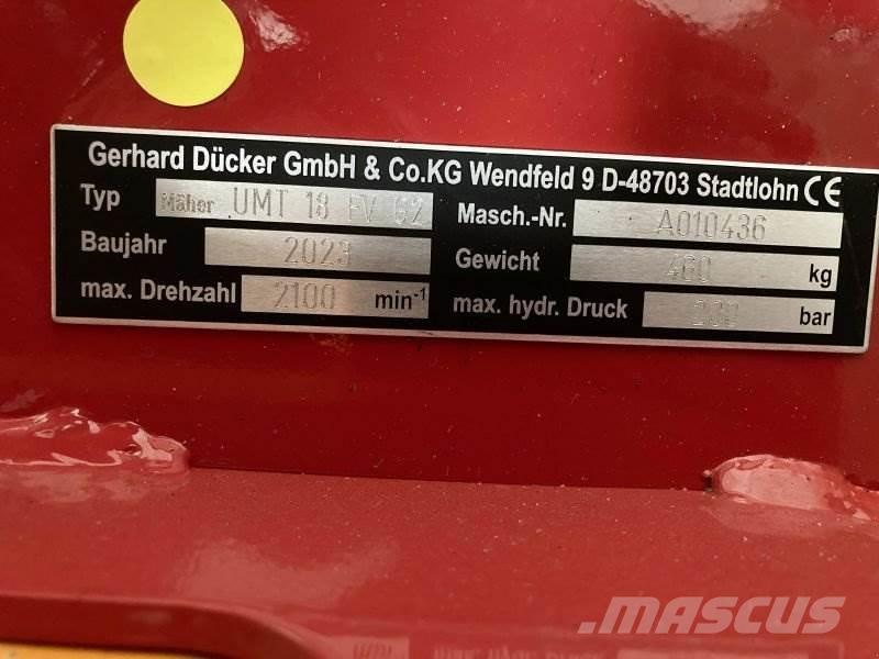 Dücker UMT 18 Motokultivator kosilice