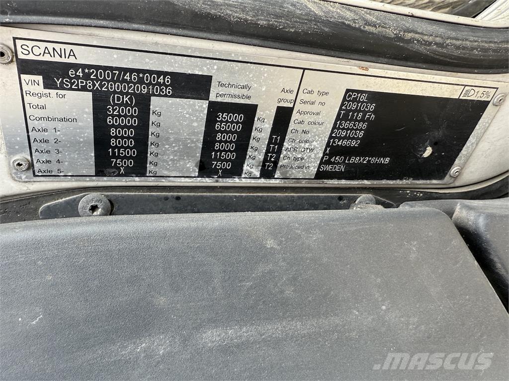 Scania P450 Euro6 Kombi vozila/ vakum kamioni