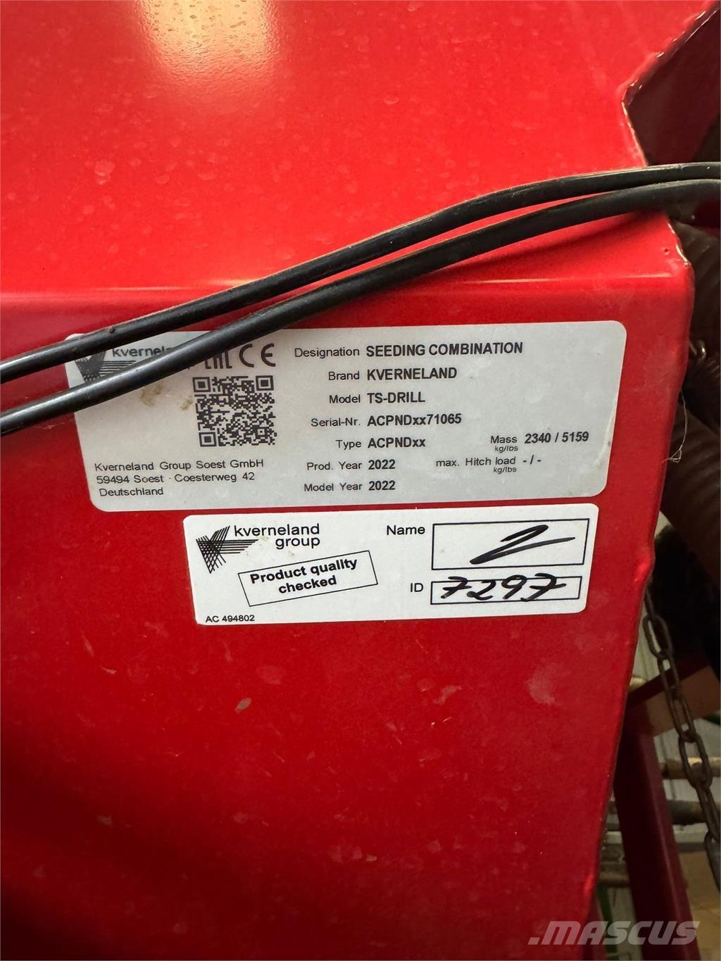 Kverneland 4.8M Ostale poljoprivredne mašine