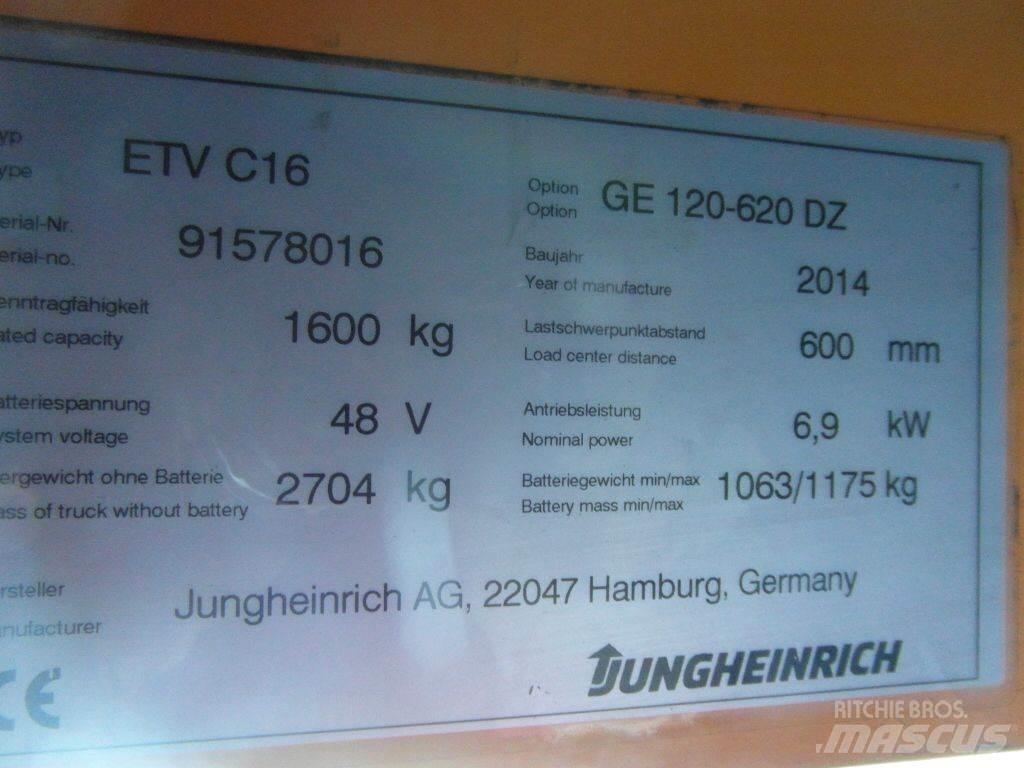 Jungheinrich ETVC16 Viljuškari sa pomičnim stupom