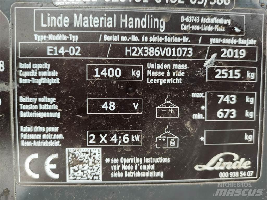 Linde E14-02-386-EVO Električni viljuškari