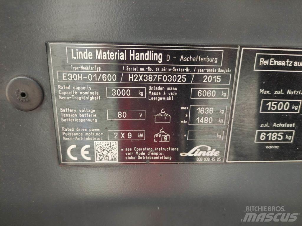 Linde E30H-01-600-387 Električni viljuškari