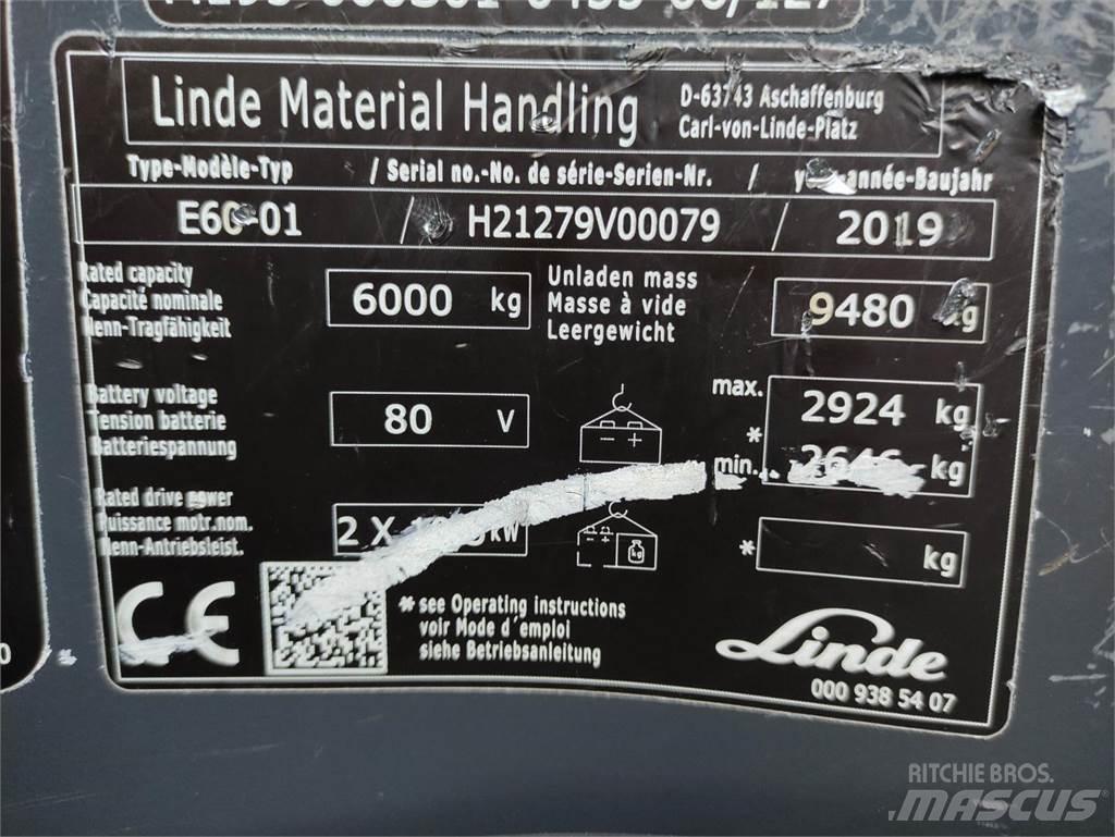 Linde E60-01-1279 Električni viljuškari
