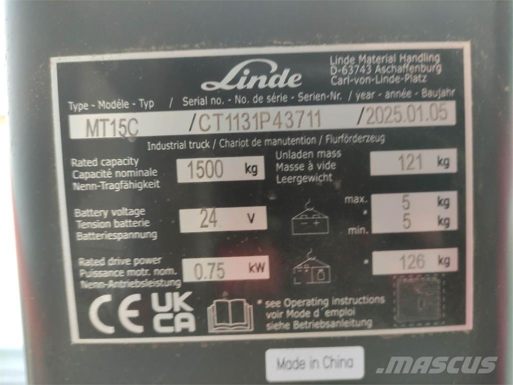 Linde MT15C Nisko podizni električni viljuškar