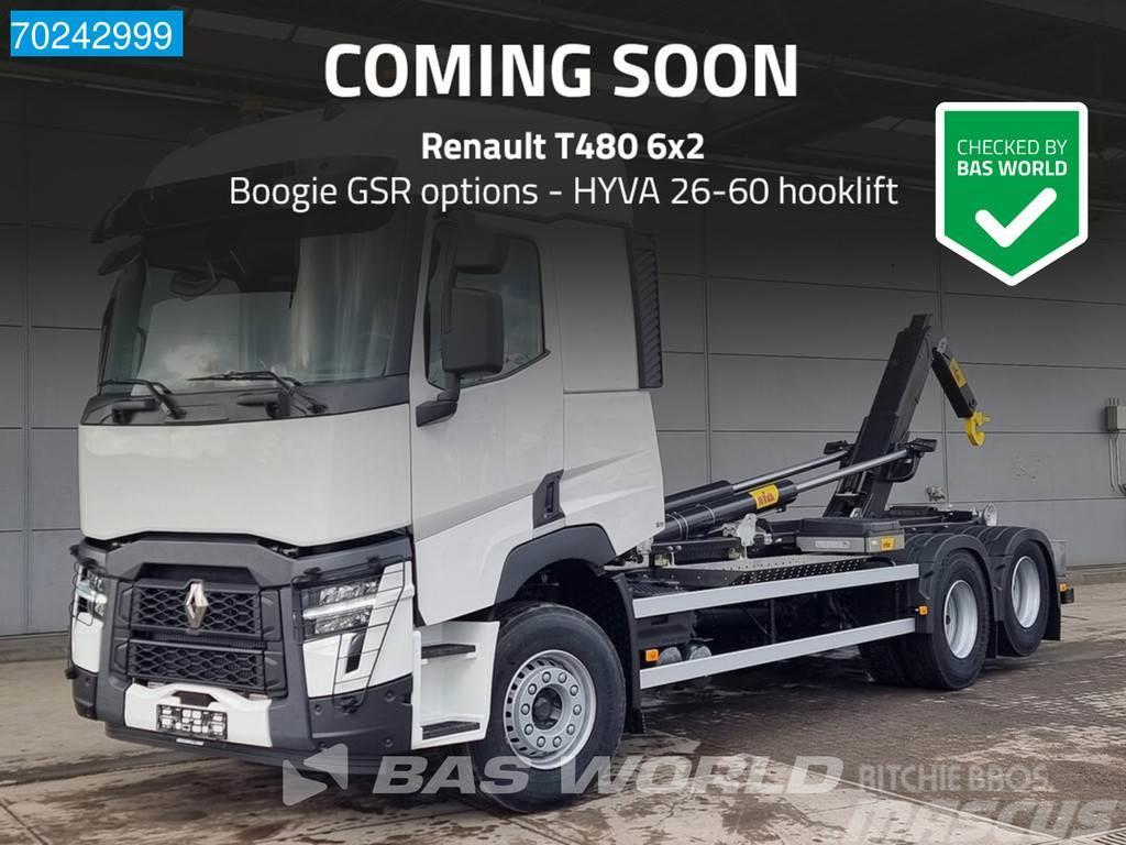 Renault T 480 6X2 COMING SOON Hyva 26-60 S hooklift Euro 6 Rol kiper kamioni sa kukom za podizanje tereta