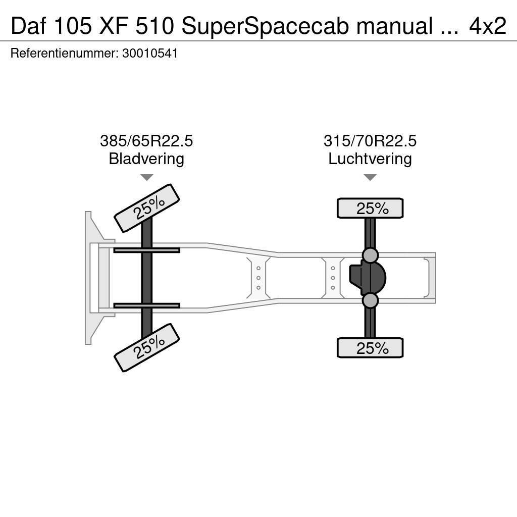 DAF 105 XF 510 SuperSpacecab manual intarder Tegljači