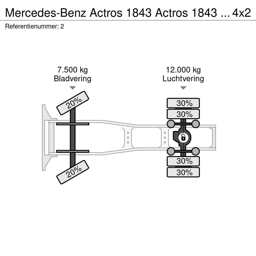 Mercedes-Benz Actros 1843 Actros 1843 ADR 4x2 RETARDER Tegljači