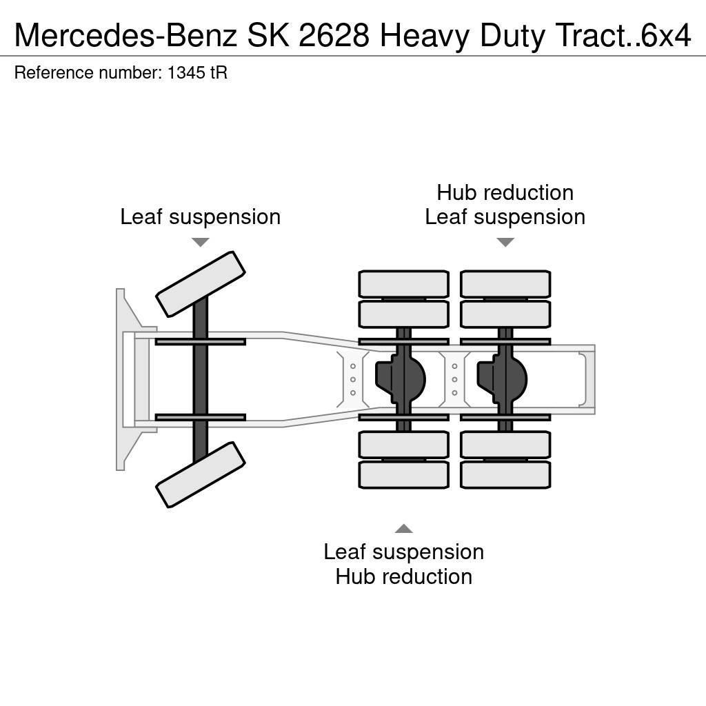 Mercedes-Benz SK 2628 Heavy Duty Tractor 6x4 V8 ZF Big Axle Good Tegljači