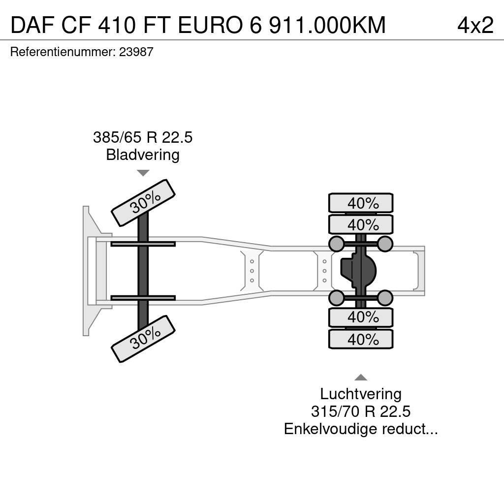DAF CF 410 FT EURO 6 911.000KM Tegljači