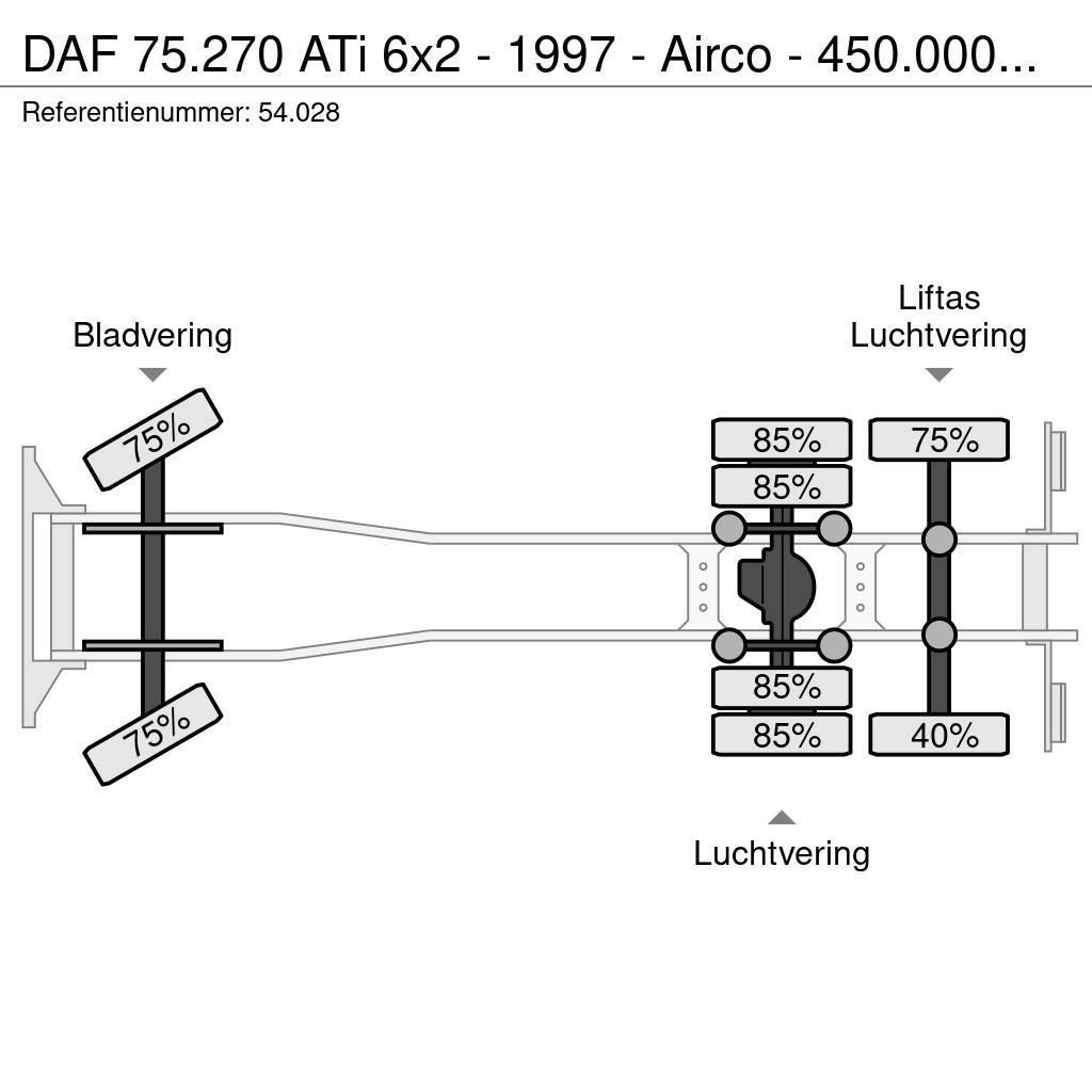 DAF 75.270 ATi 6x2 - 1997 - Airco - 450.000km - Unique Kamioni sa ciradom