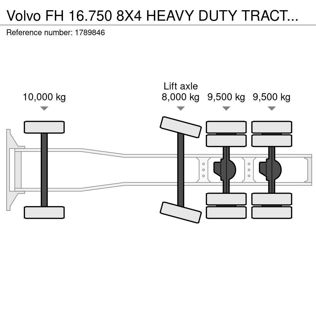 Volvo FH 16.750 8X4 HEAVY DUTY TRACTOR/SZM/TREKKER Tegljači