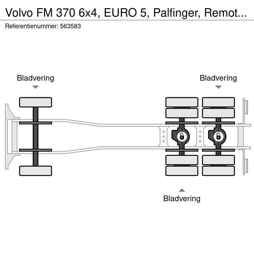 Volvo FM 370 6x4, EURO 5, Palfinger, Remote, Steel suspe Kamioni sa otvorenim sandukom
