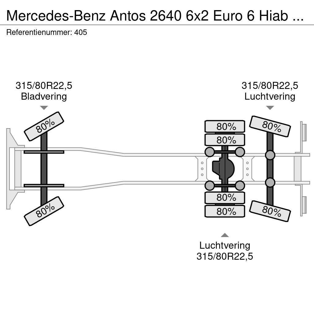 Mercedes-Benz Antos 2640 6x2 Euro 6 Hiab 166K Hipro 2 x Hydr. Ro Polovne dizalice za sve terene