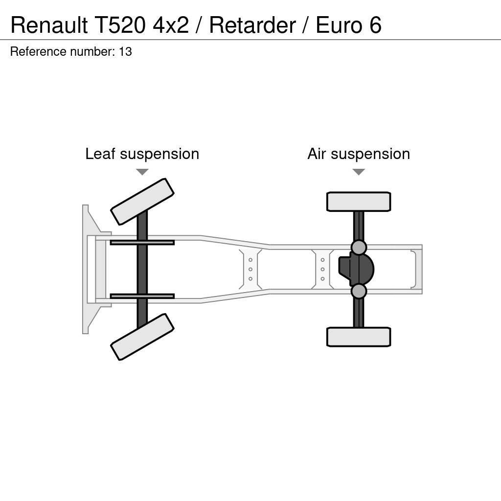 Renault T520 4x2 / Retarder / Euro 6 Tegljači