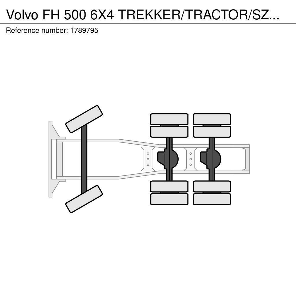 Volvo FH 500 6X4 TREKKER/TRACTOR/SZM EURO 6 HYDRAULIC Tegljači