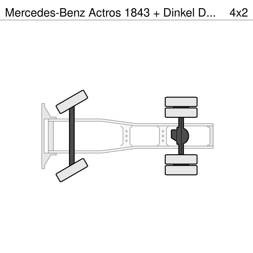 Mercedes-Benz Actros 1843 + Dinkel DTSAV 28000 Dieplader Tegljači