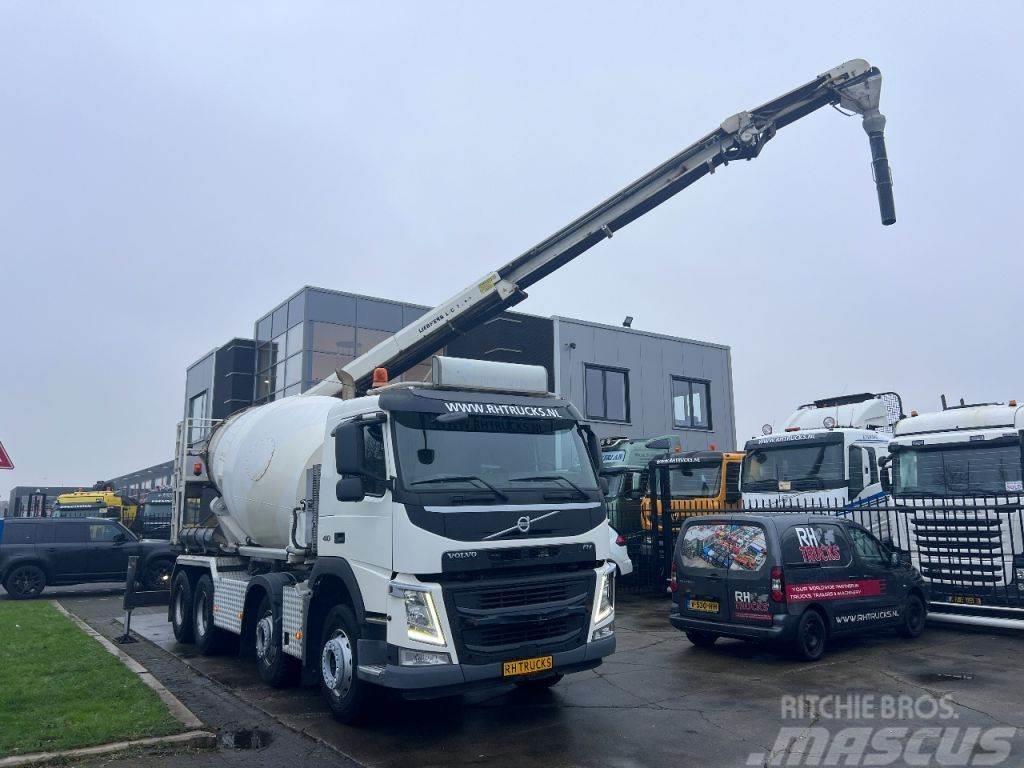 Volvo FM 410 8X4 MIXER 9m3 + LIEBHERR CONVEYOR BELT Kamioni mešalice za beton